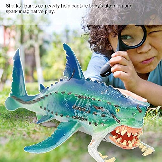 SHARKS MODEL TOYS, DURABLE PLASTIC SHARK FIGURINE FOR KIDS, EDUCATIONAL OCEAN ANIMAL FIGURE, COLLECTIBLE MARINE LIFE TOY, IDEAL GIFT FOR CHILDREN, AQUARIUM DECORATION - Image 3
